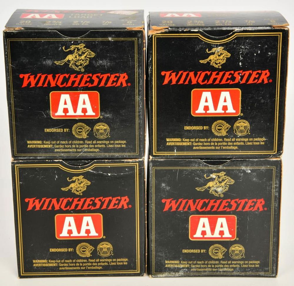Lot 319: 100 Rounds of Winchester AA 20 Gauge Shotshells