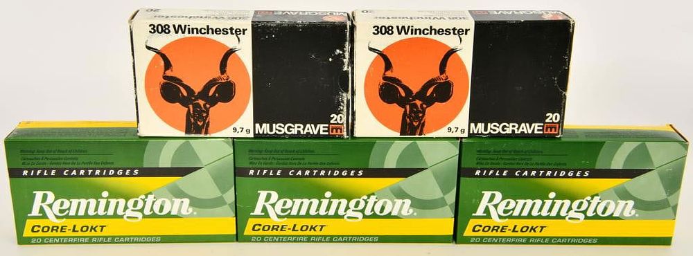 Lot 382: 100 Rounds Of .308 Winchester Ammunition