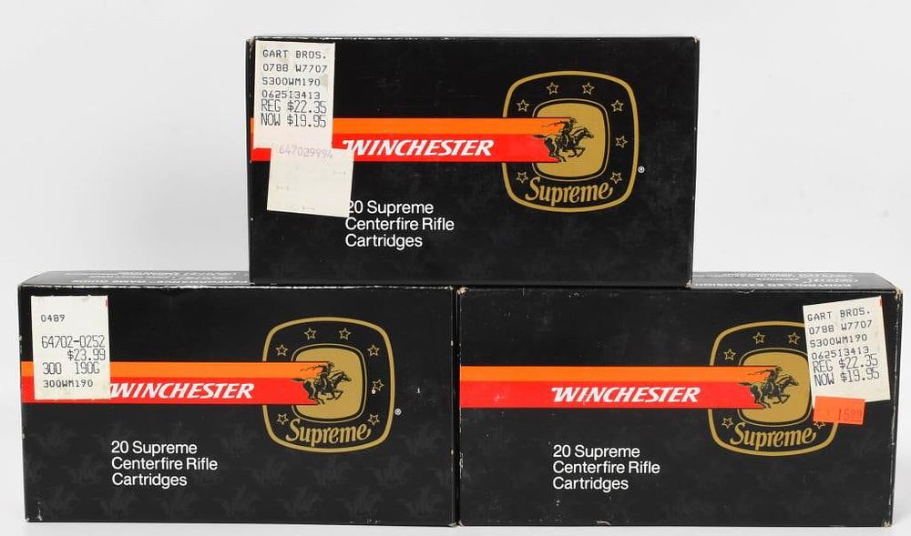 Lot 385: 60 Rounds Of Winchester .300 Win Mag Ammunition
