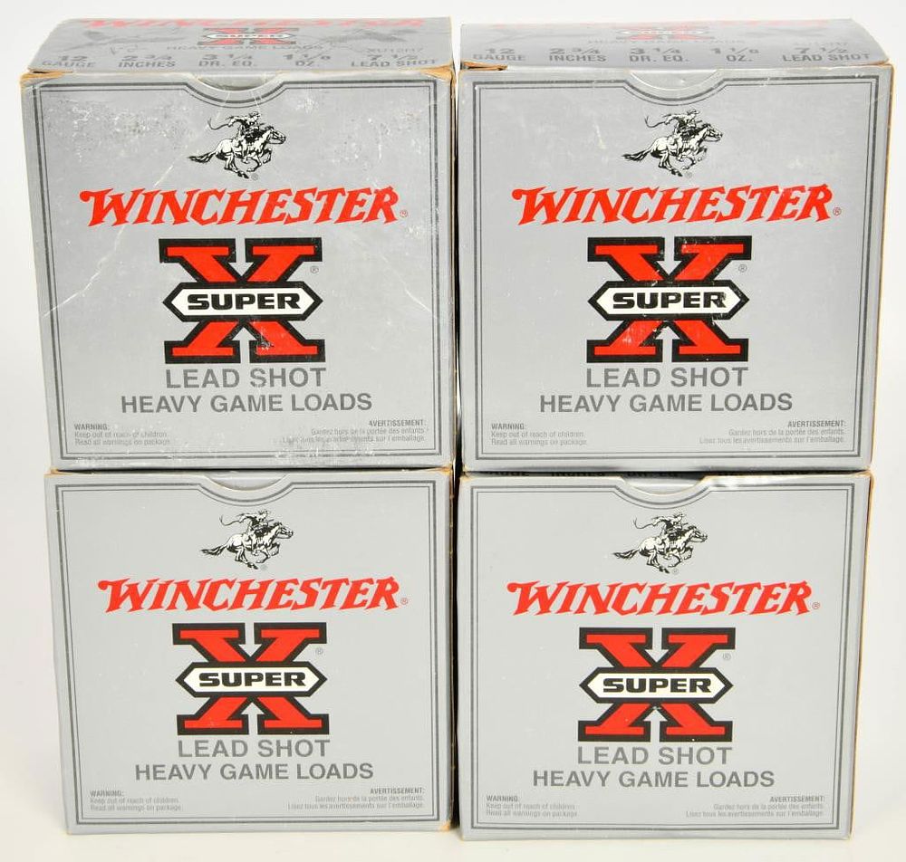 Lot 400: 87 rds 12 GA Winchester Super X Lead Shot Heavy Ga