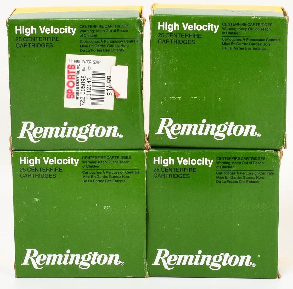 Lot 418: 100 Rounds Remington .44 Rem Mag Ammunition