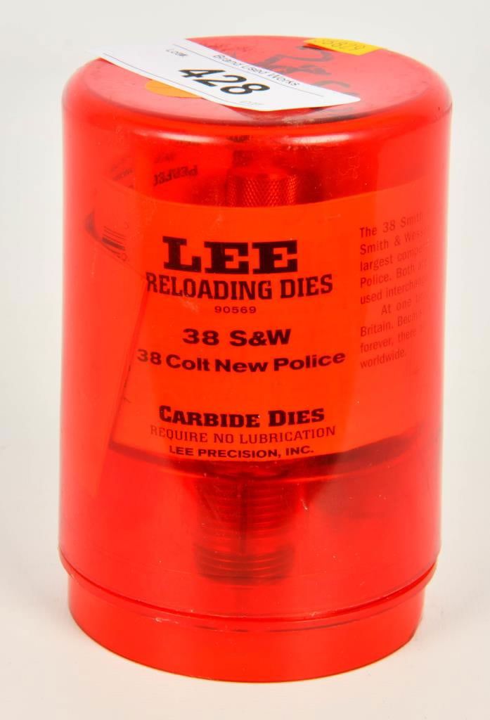Lot 428: Lee Precision Reloading Die Set .38 S&W & .38 Colt
