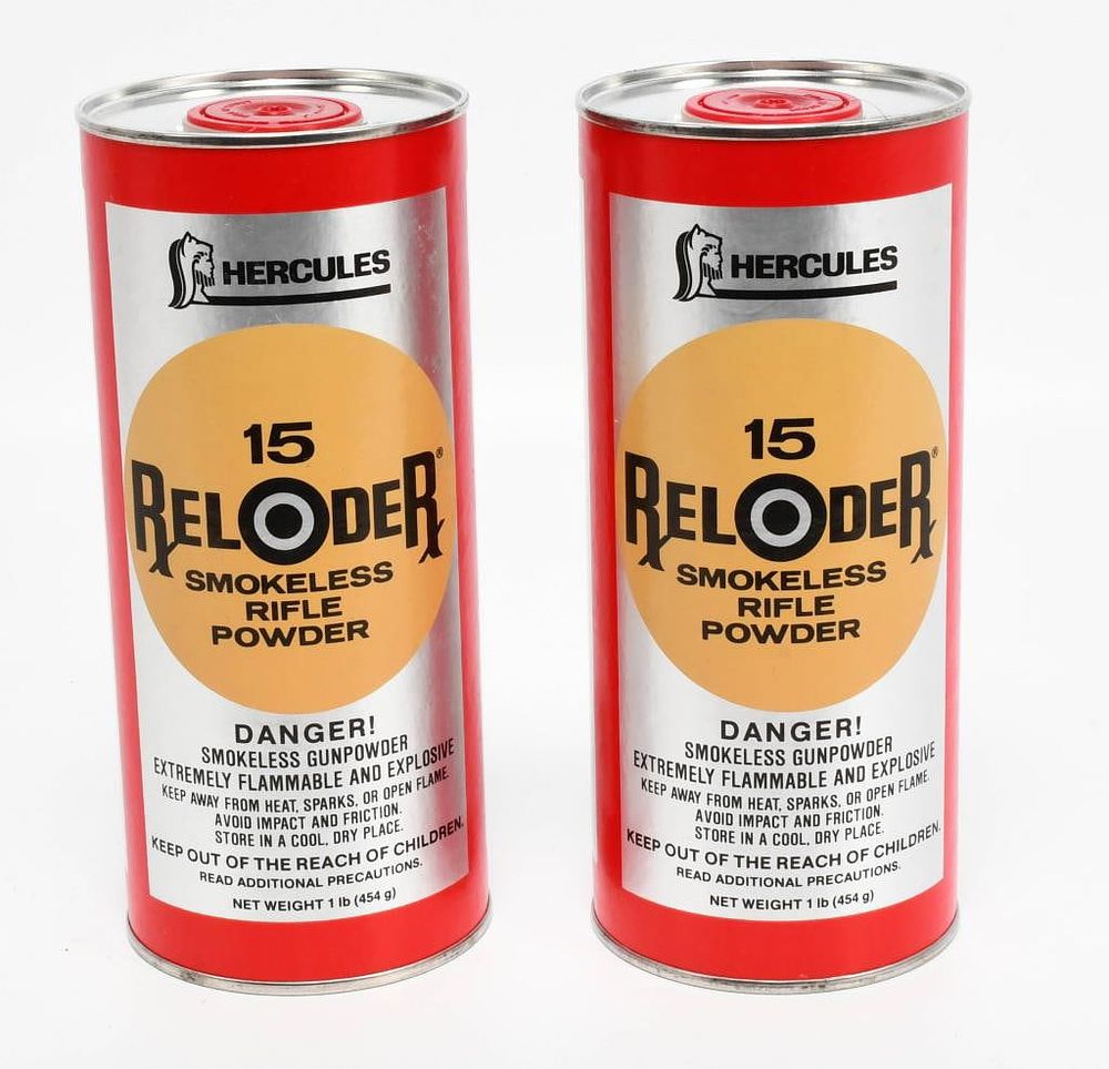 Lot 431: 2 New Bottles Of Hercules 15 Reloader Gun Powder