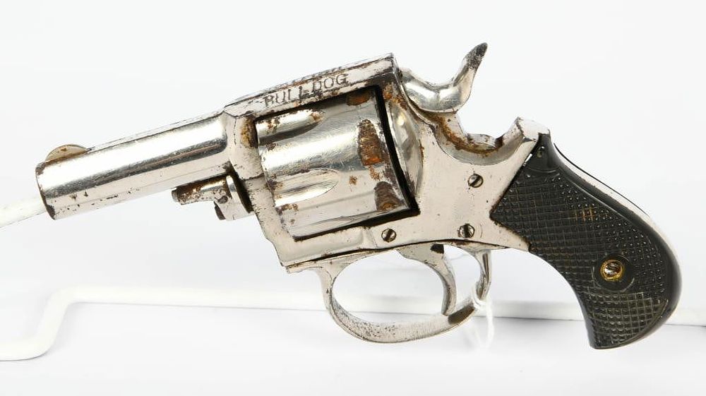 Lot 447: British Bulldog Revolver PARTS GUN .32 Cal