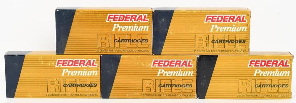 Lot 448: 89 Rounds Federal Premium .308 Win Ammunition