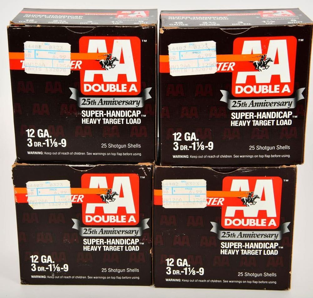 Lot 469: 100 Rounds of Winchester AA 12 Gauge Shotshells