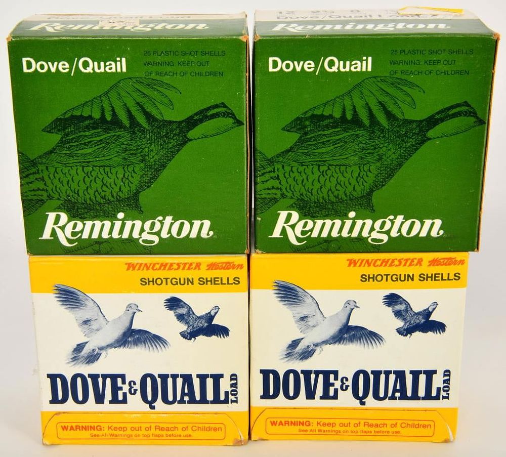 Lot 490: 100 Rounds of Dove & Quail Shotgun Shells 12 Gauge