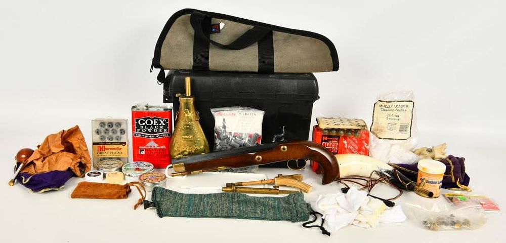 Lot 501: Traditions Kentucky Black Powder Pistol Package