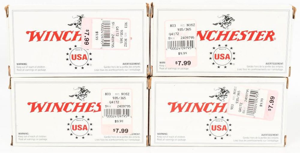 Lot 508: 200 Rounds Of Winchester 9mm Luger Ammunition