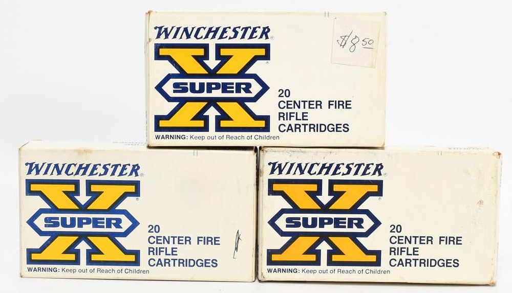 Lot 514: 60 Rounds Of Winchester .358 Win Ammunition