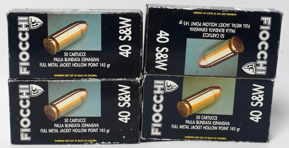 Lot 517: 169 Rounds Of Fiocchi .40 S&W Ammunition