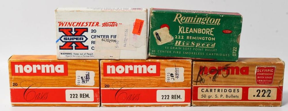 Lot 532: 80 Rounds Of .222 Rem Ammunition