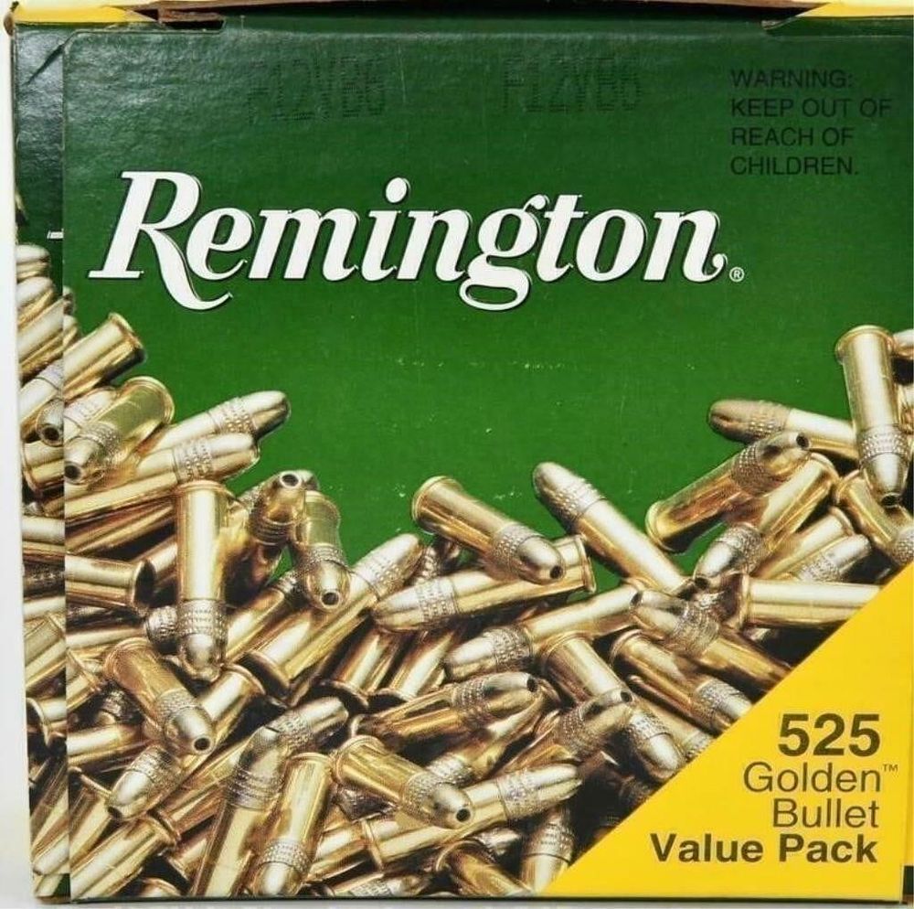 Lot 634: 525 Rounds Of Remington .22 LR Golden Bullets