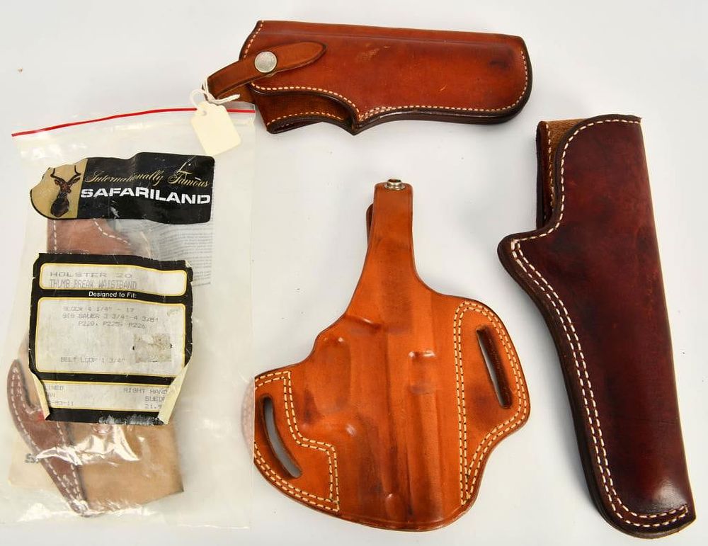 Lot 686: Leather Holster Lot -Safariland, Desantis, Galco