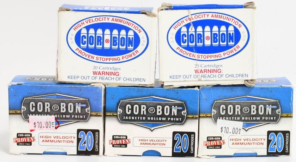 Lot 1051: 100 Rounds Of Corbon JHP .380 ACP Ammunition