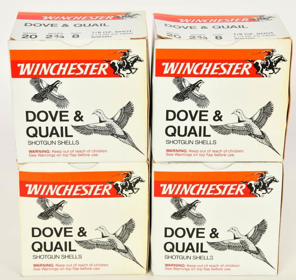 Lot 1069: 100 Rounds of Winchester 20 Gauge Dove & Quail