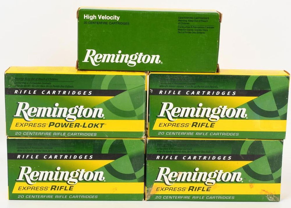 Lot 1072: 100 Rounds Of Remington .222 Rem Ammunition