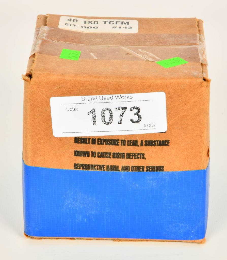 Lot 1073: Approx 500 Ct Of .40 Caliber Reloading Bullet Tips