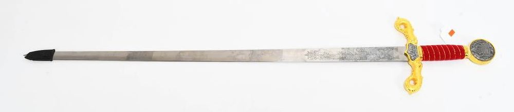 Lot 1085: 46" Long Unmarked Knights Fantasy Sword
