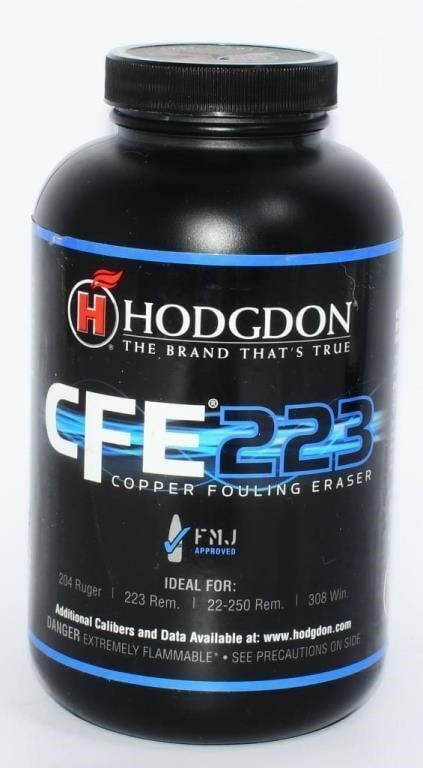 Lot 1100: 1 LB Container Of Hodgdon CFE 223 Gun Powder
