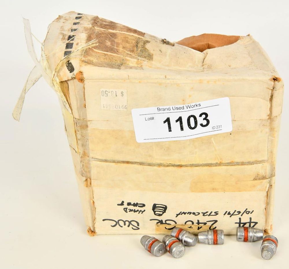 Lot 1103: Approx 500+ Ct Of .44 Cal Reloading Bullet Tips