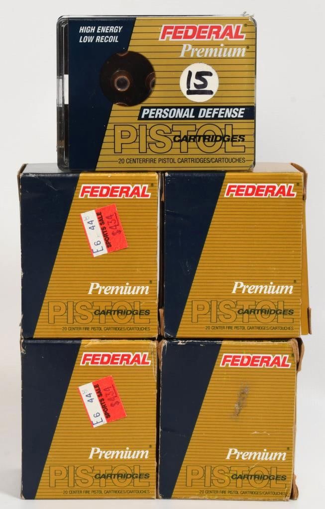 Lot 1132: 100 Rds Of Federal Premium .38 SPL & +P Ammo