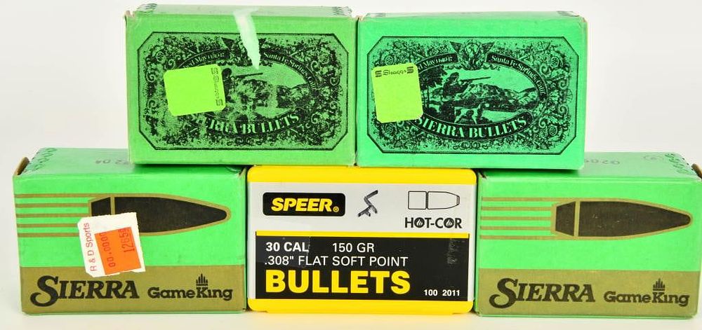 Lot 1162: Approx 500 Count Of .30 Cal Reloading Bullet Tips