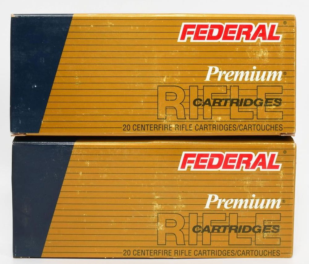 Lot 1174: 40 Rounds Of Federal Premium .338 Win Mag Ammo