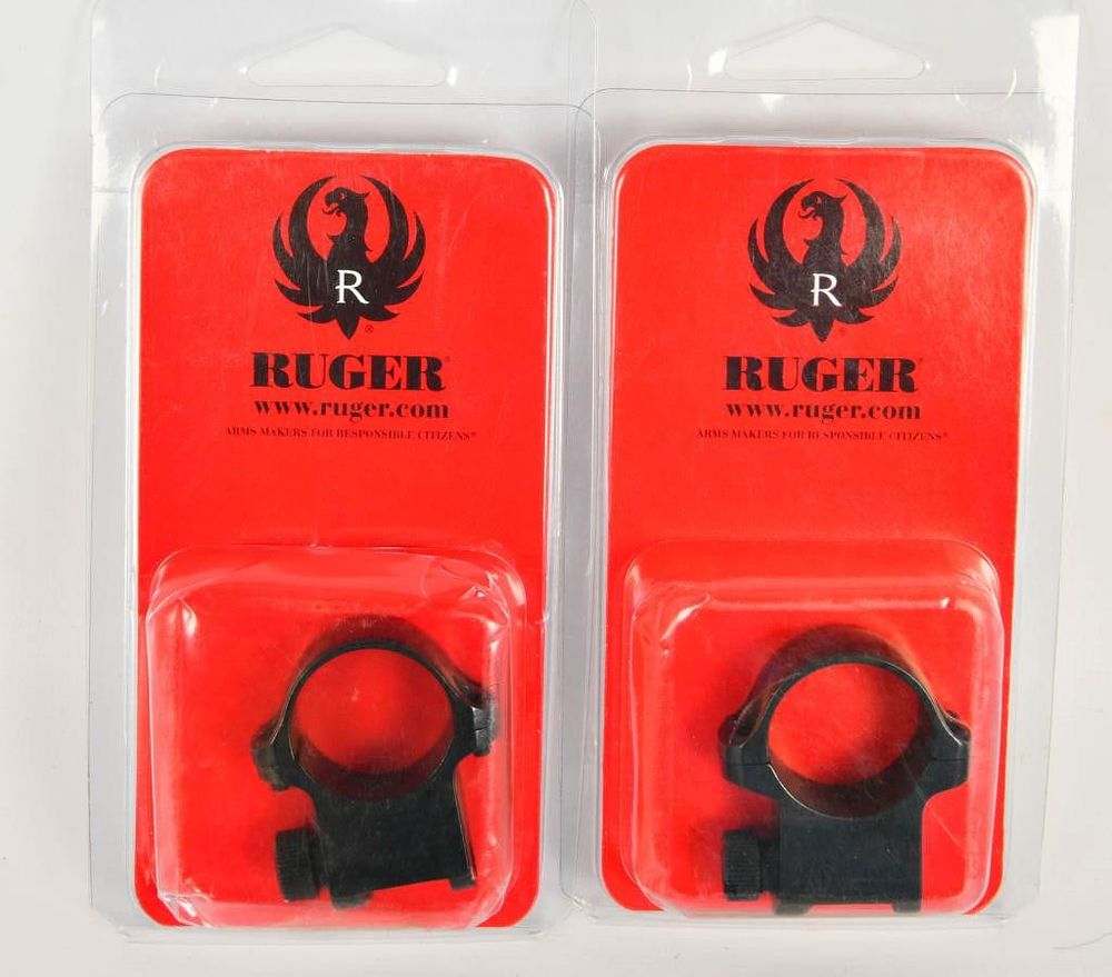 Lot 1181: 2 New In Package Ruger Scope Ring Assy .812