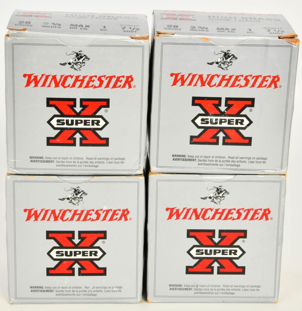 Lot 1198: 100 Rounds of Winchester 28 Gauge Shotshells