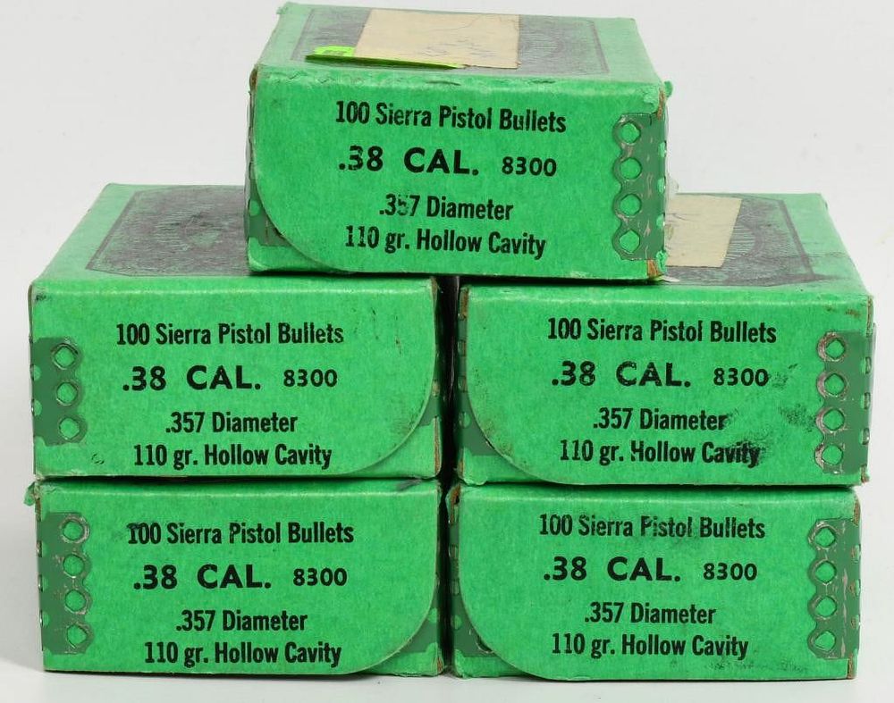 Lot 1252: Approx 500 Ct Sierra .38 Cal Reloading Bullet Tips