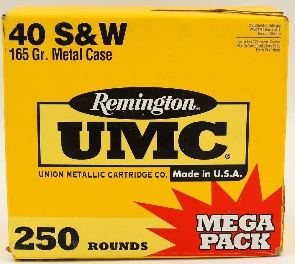 Lot 1273: 250 Rounds Of Remington UMC .40 S&W Ammo