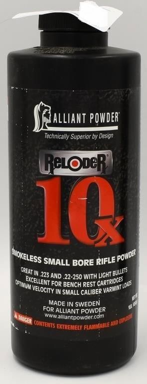 Lot 1310: 1 LB Of Alliant Reloader 10x Rifle Gun Powder