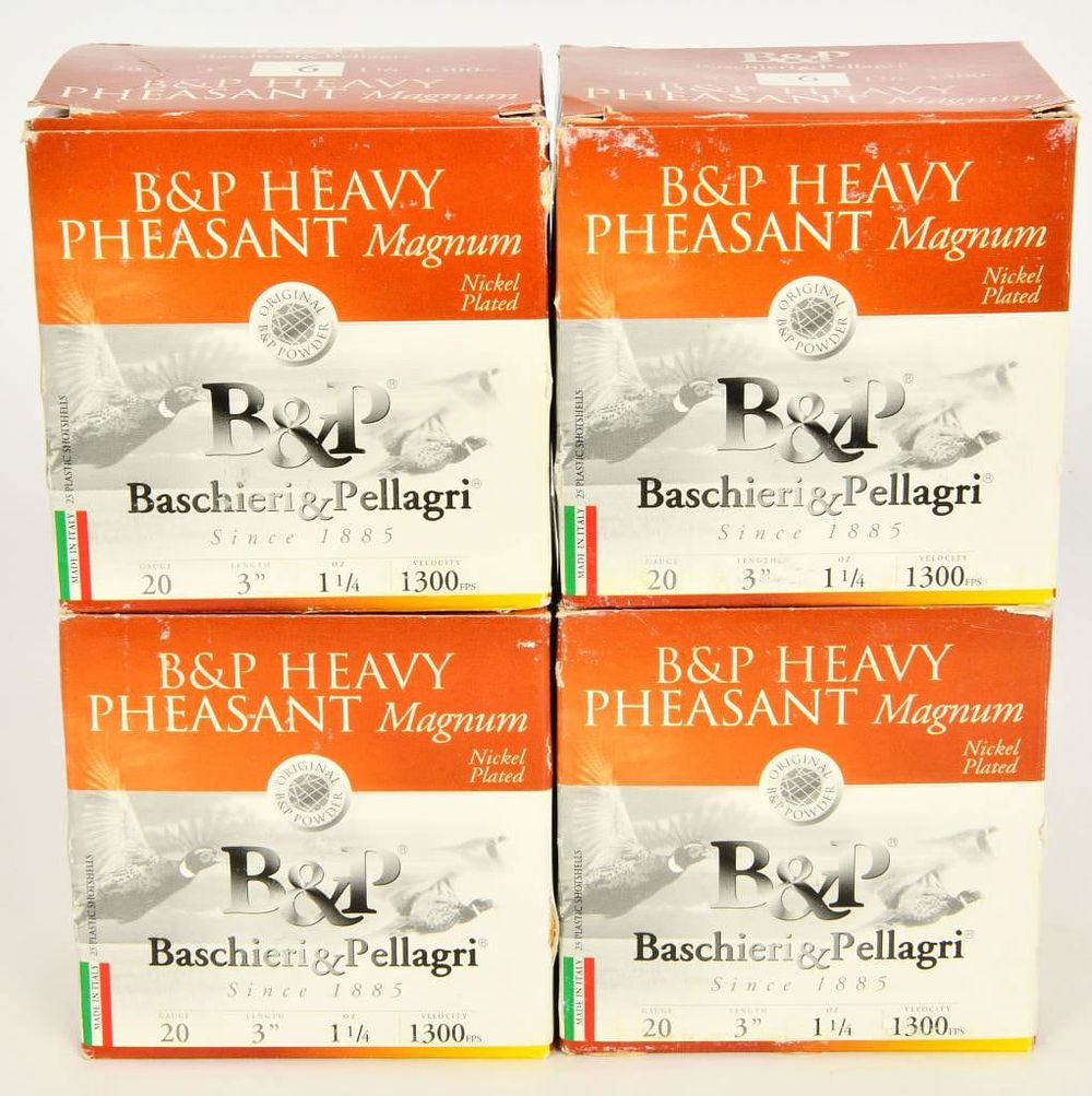 Lot 1318: 100 Rounds of B&P Heavy Magnum 20 Ga Shotshells