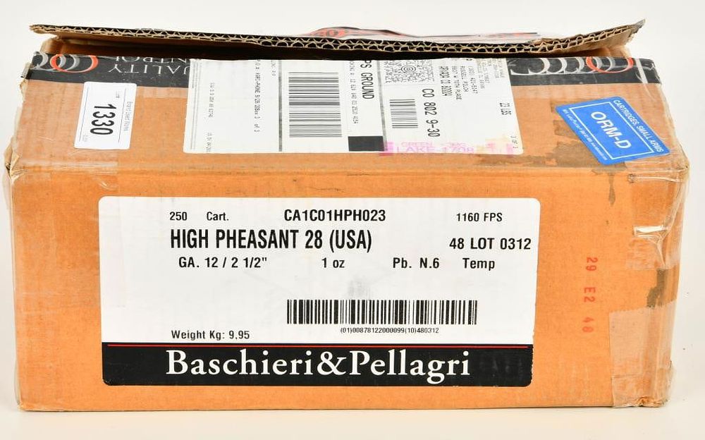 Lot 1330: Case of 250 Rounds of B&P 12 Gauge Shotshells