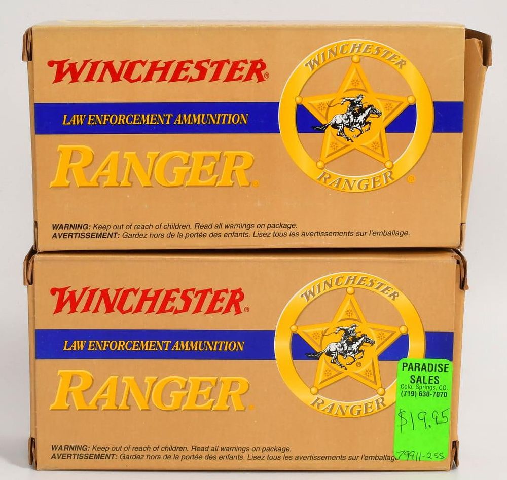Lot 1333: 100 Rounds of Winchester Ranger .40 S&W Ammo