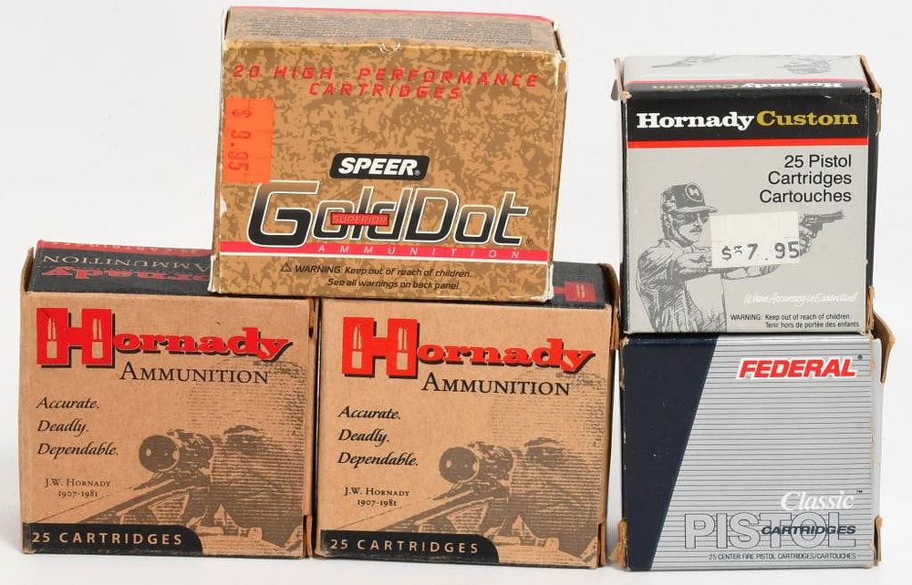 Lot 1336: 117 Rounds Of .25 ACP Ammunition