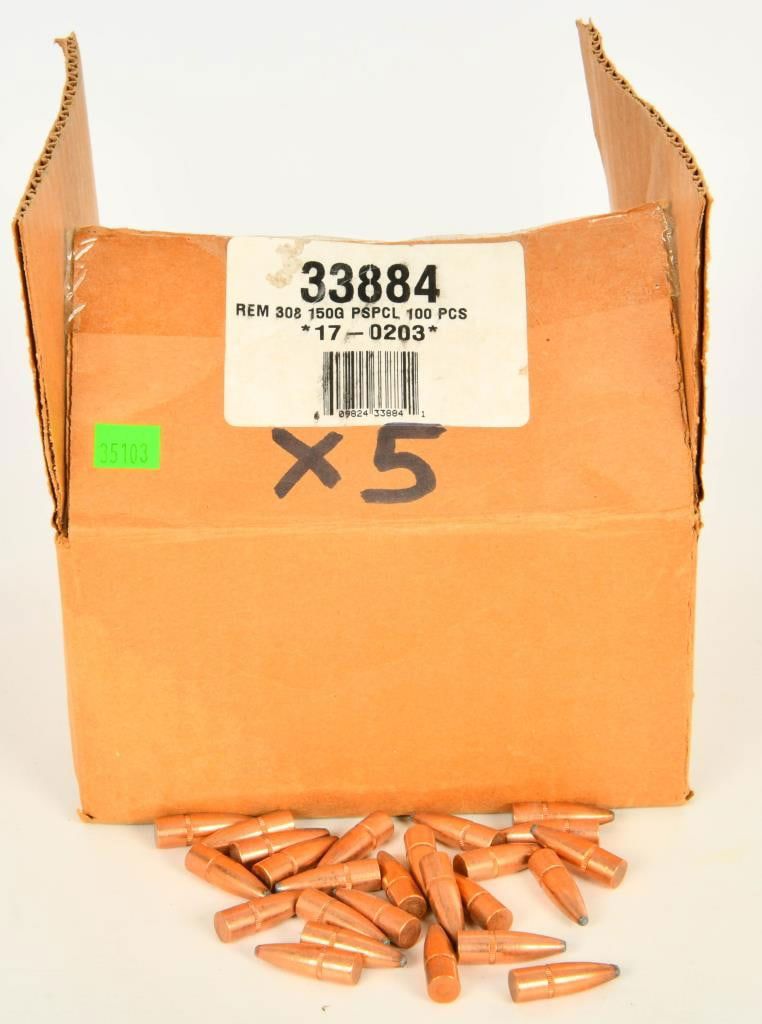 Lot 1343: Approx 176 Ct Of .308 Caliber Reloading Bullet