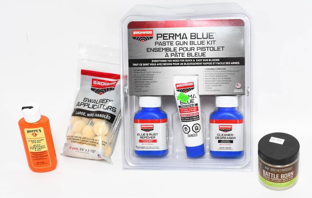 Lot 1352: NIP Perma Blue Kit W/ Gun Oil, & Swaubers New