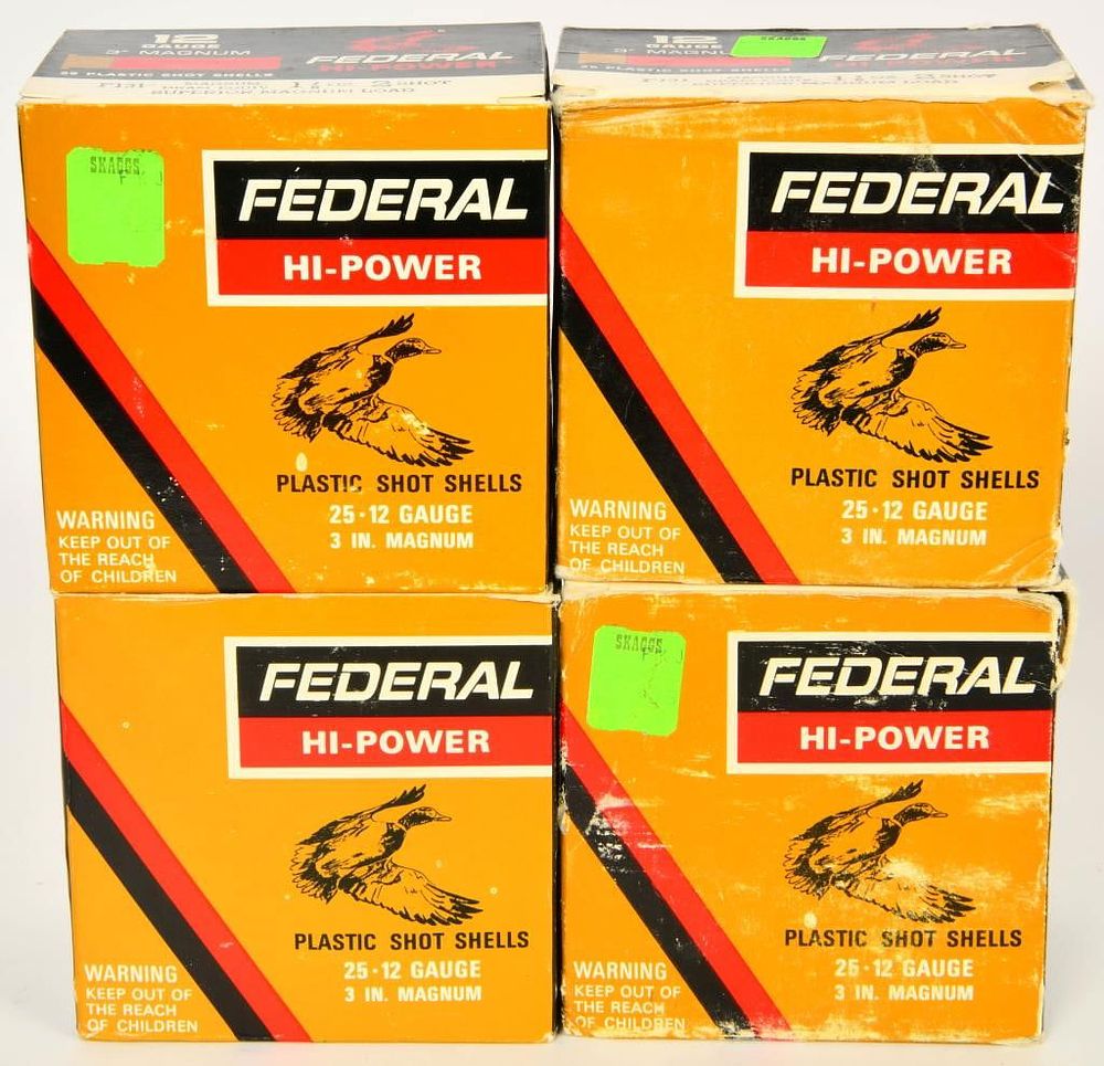 Lot 1360: 100 Rounds of Federal 3" Magnum Shotshells