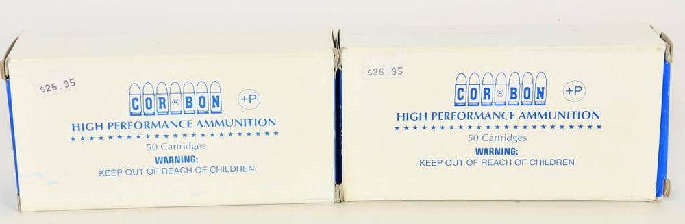Lot 1372: 100 Rounds of Corbon .40 S&W +P Ammunition