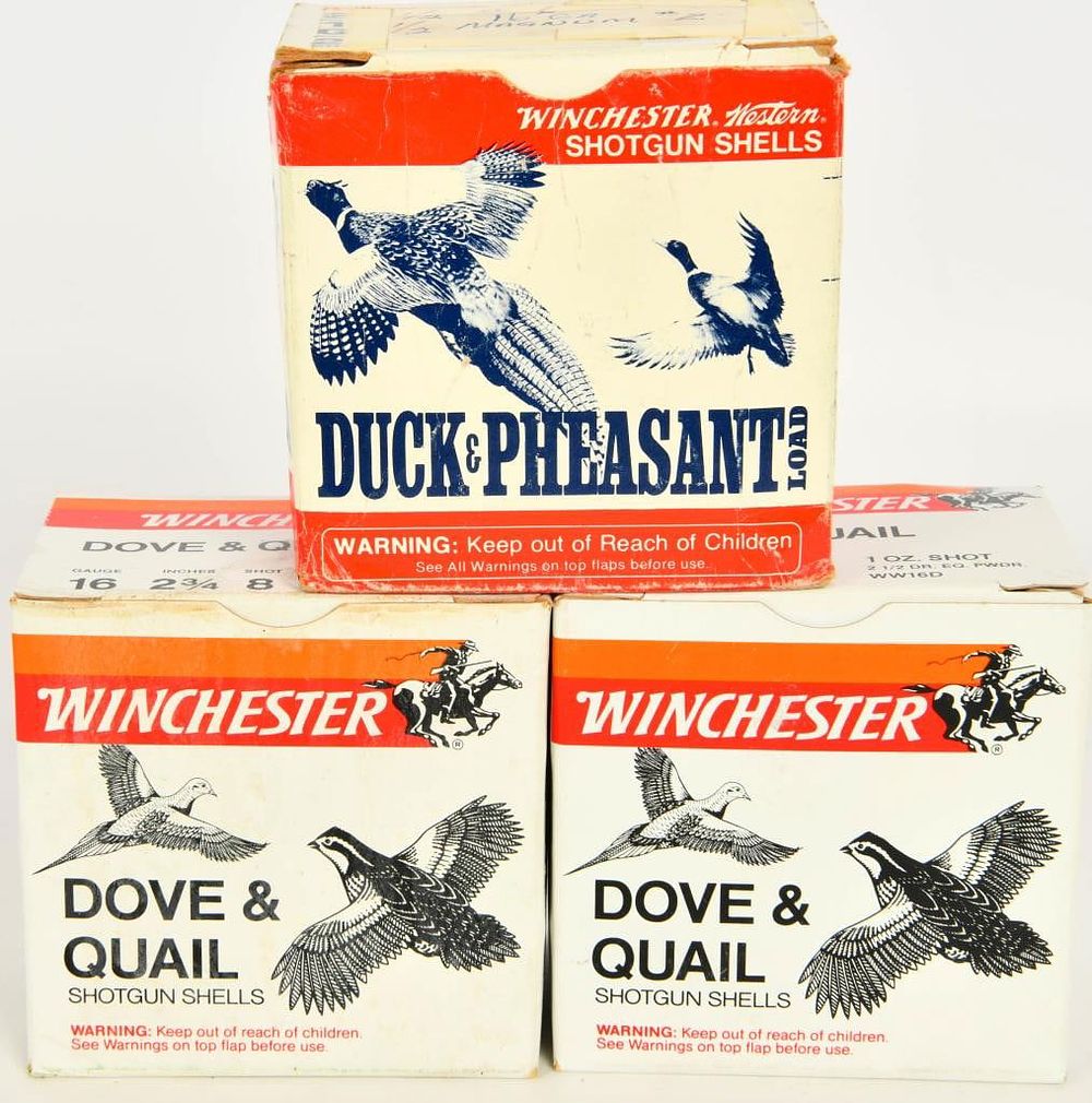 Lot 1378: 75 rds Winchester 16 ga ammo various
