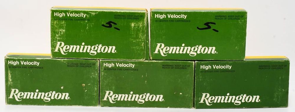 Lot 1396: 80 Rounds Of Remington .22-250 Rem Ammunition