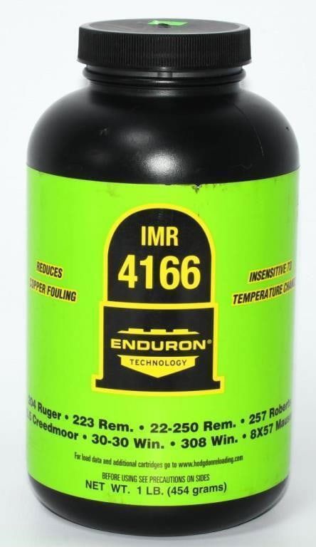 Lot 1400: 1 LB NEW Bottle Of IMR 4166 Rifle Gun Powder