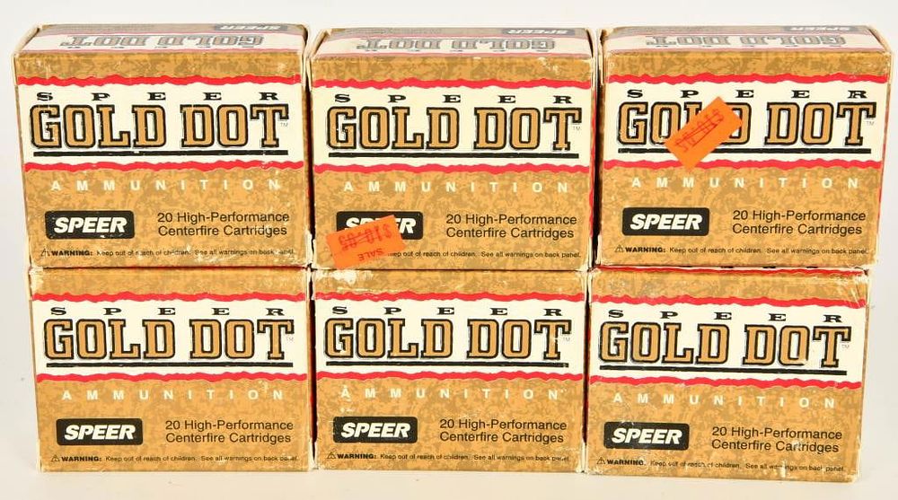 Lot 1402: 120 Rounds Speer Gold Dot .40 S&W Ammunition