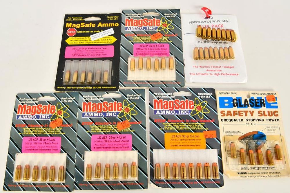 Lot 1432: 54 Rounds High Performance .32 ACP Ammunition