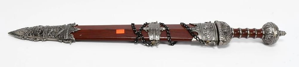Lot 1445: 30" Unmarked Stainless Steel Fantasy Sword