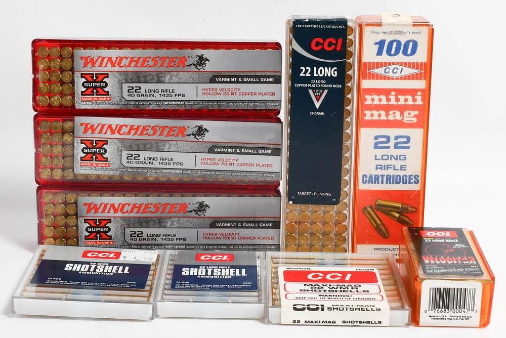 Lot 1456: 610 Rounds Of .22 Long Rifle Ammunition