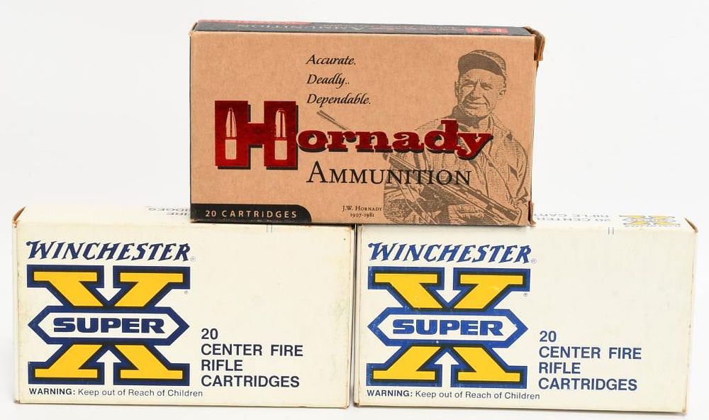 Lot 1483: 60 Rounds Of .358 Winchester Ammunition