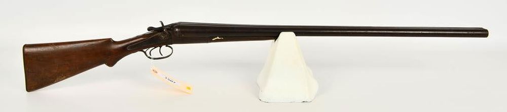Lot 1507: U.S. Arms SXS Hammer Shotgun For Parts Wallhanger